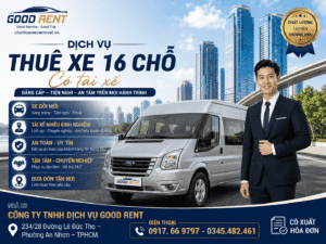 dịch vụ cho thuê xe 16 chỗ có tài xế