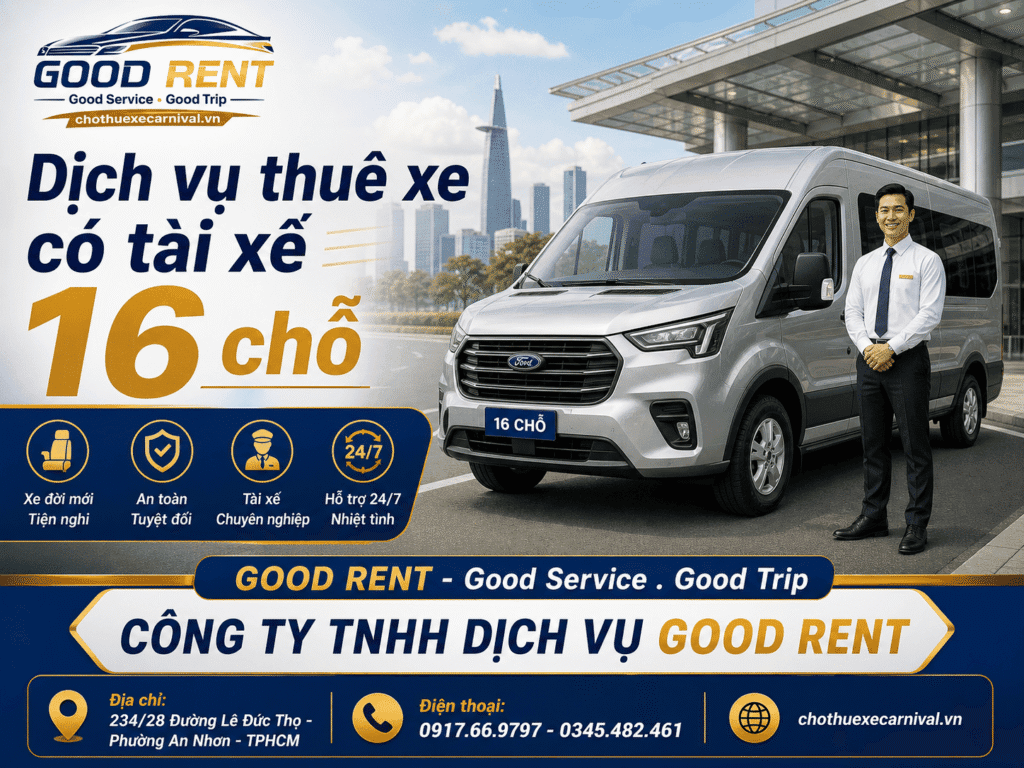 Dịch vụ cho thuê xe 16 chỗ có tài xế
