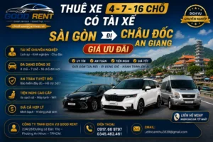 Thuê Xe 4-7-16 Chỗ Sài Gòn Đi Châu Đốc An Giang Giá Ưu Đãi