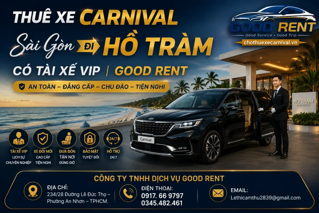 Thuê xe sang tại Hồ Tràm