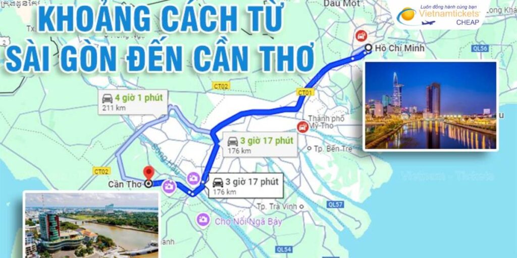 Thuê Xe 4-7-16 Chỗ Sài Gòn Đi Cần Thơ Giá Tốt 