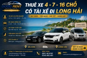 thuê xe 4 7 16 chỗ có tài xế đi Long Hải