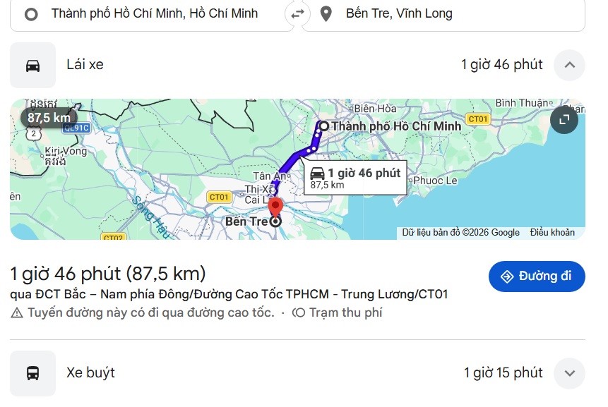 thuê xe 4 7 16 chỗ có tài xế đi sài gòn bến tre vĩnh long